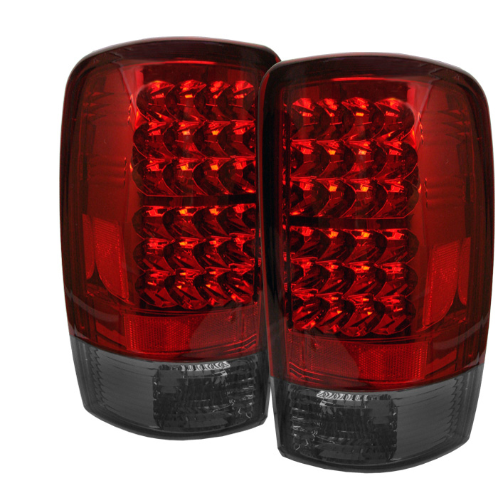 Chevy Suburban/Tahoe 1500/2500 00-06 / GMC Yukon/Yukon XL 00-06 / GMC Yukon Denali/Denali XL 01-06 ( Lift Gate Style Only ) LED Tail Lights - Red Smoke