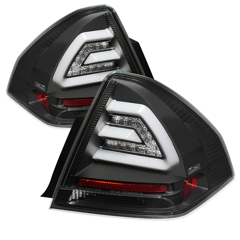 Chevy Impala 2006-2013 LED Tail Lights - Black