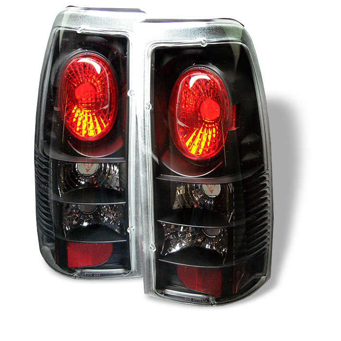 Chevy Silverado 1500/2500 99-02 (Not Fit Stepside) / GMC Sierra 1500/2500/3500 99-03 Euro Style Tail Lights - Black