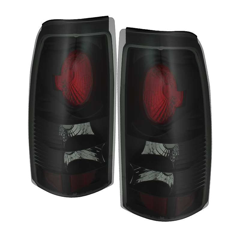 Chevy Silverado 1500/2500 99-02 (Not Fit Stepside) / GMC Sierra 1500/2500/3500 99-03 Euro Style Tail Lights - Black Smoke