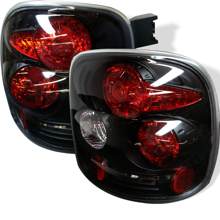 Chevy Silverado Stepside 99-04 Euro Style Tail Lights - Black