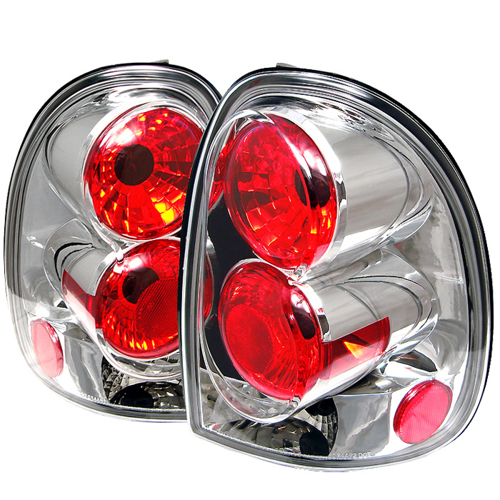 Dodge Caravan/Grand Caravan 96-00 / Dodge Durango 98-03 / Chrysler Town & Country 96-00 / Plymouth Voyager/Grand Voyager 96-00 Euro Style Tail Lights - Chrome