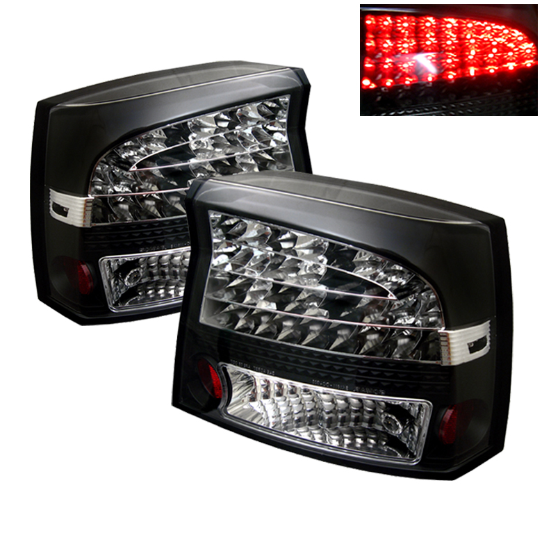 Dodge Charger 06-08 LED Tail Lights - Black