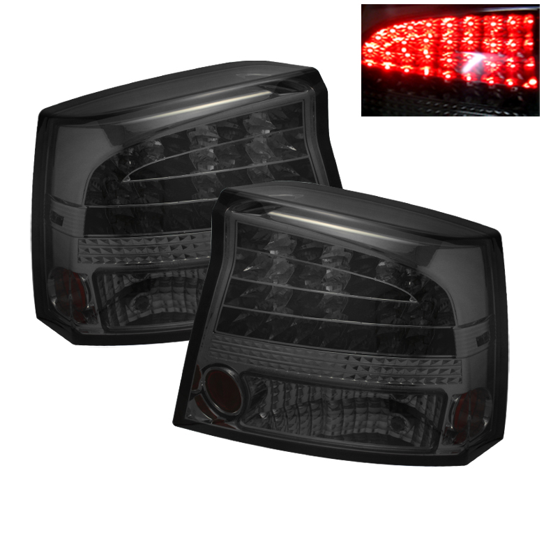 Dodge Charger 06-08 LED Tail Lights - Smoke