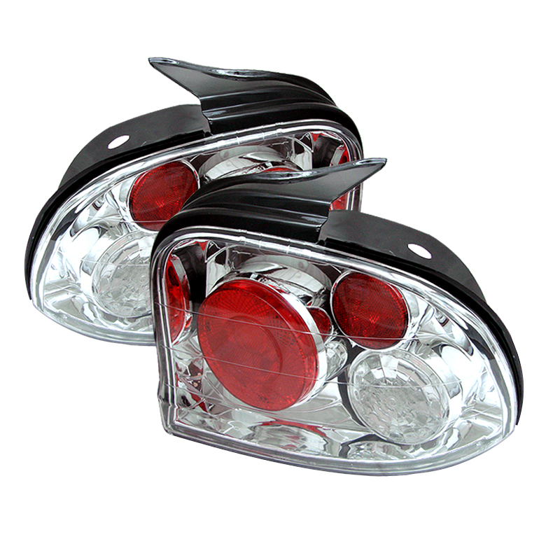 Dodge Neon 95-99 Euro Style Tail Lights - Chrome