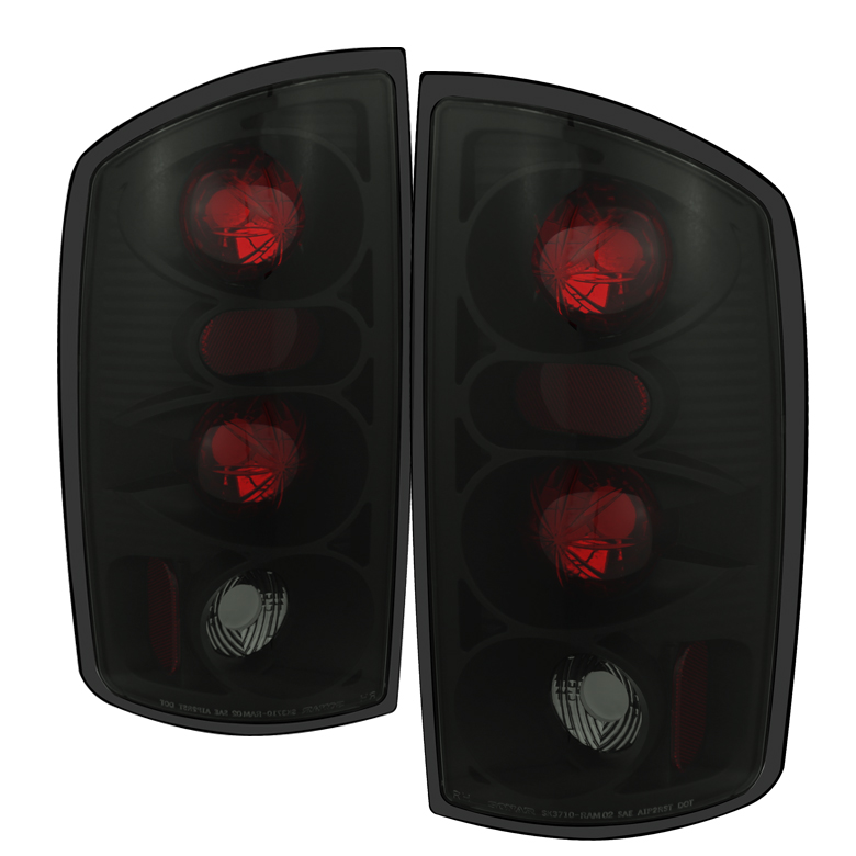 Dodge Ram 02-06 1500 / Ram 2500 02-05 /Ram 3500 02-05 Euro Style Tail Lights - Black Smoke