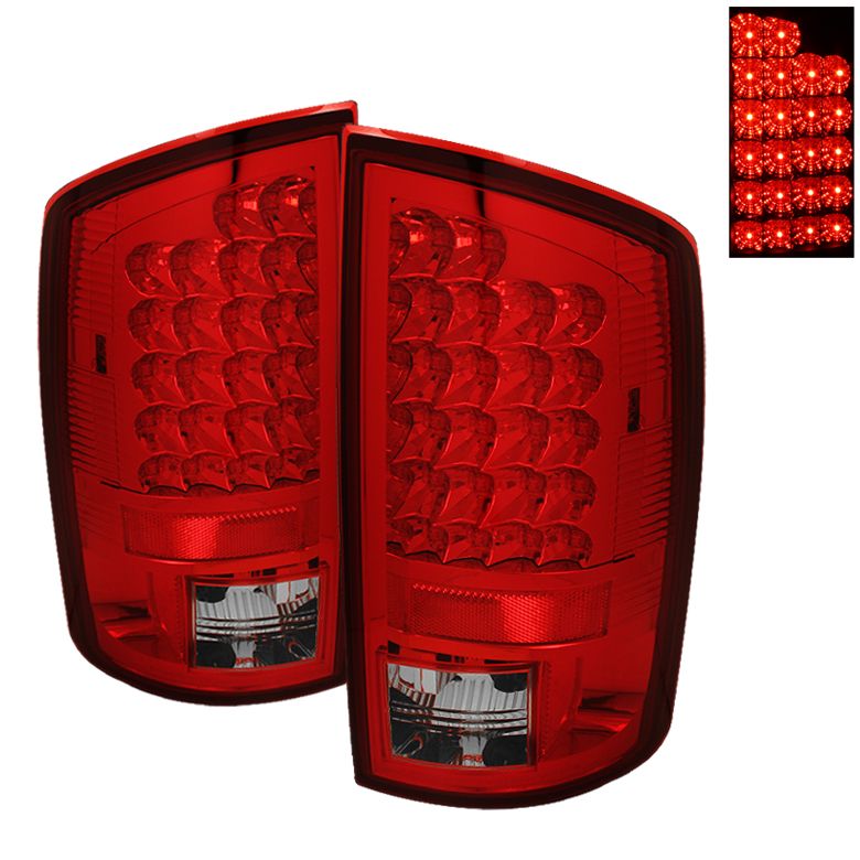 Dodge Ram 02-06 1500 / Ram 2500/3500 02-05 LED Tail Light - Red Clear