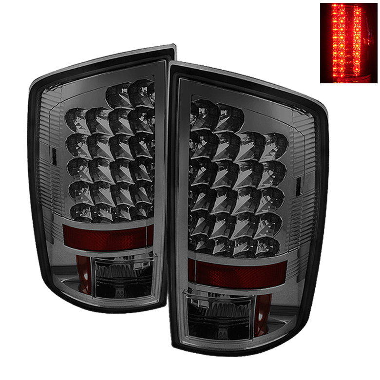 Dodge Ram 02-06 1500 / Ram 2500/3500 02-05 LED Style Tail Lights - Smoke