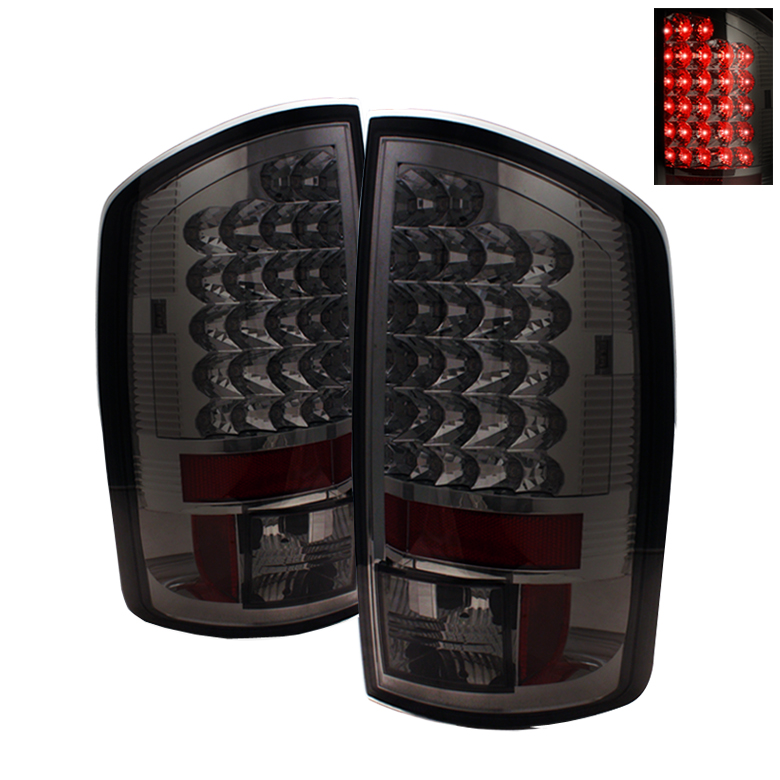 Dodge Ram 07-08 1500 / Ram 06-09 2500/3500 LED Tail Lights - Smoke