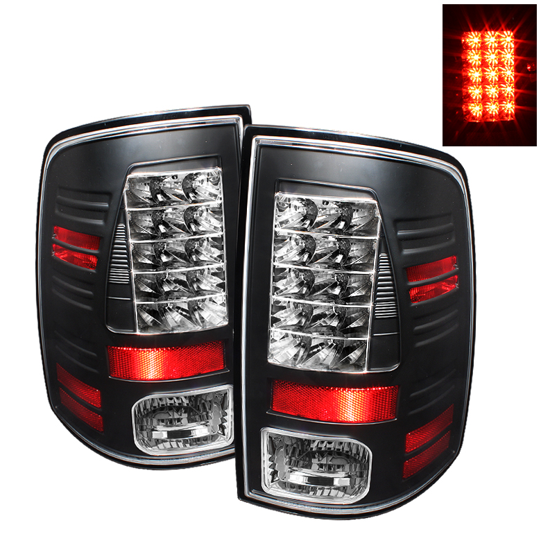 Dodge Ram 1500 09-14 / Ram 2500/3500 10-14 LED Tail Lights - Incandescent Model only ( Not Compatible With LED Model ) - Black