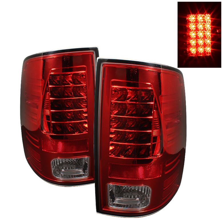 Dodge Ram 1500 09-14 / Ram 2500/3500 10-14 LED Tail Lights - Incandescent Model only ( Not Compatible With LED Model ) - Red Smoke