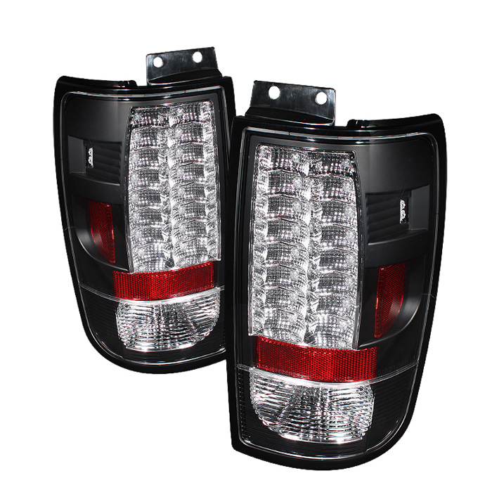 Ford Expedition 97-02 Version 2 LED Tail Lights - Black