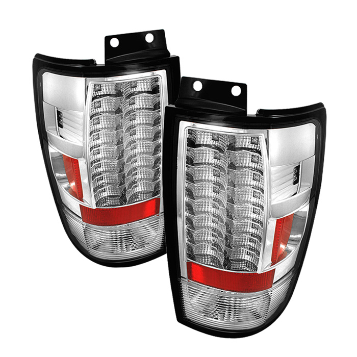 Ford Expedition 97-02 Version 2 LED Tail Lights - Chrome