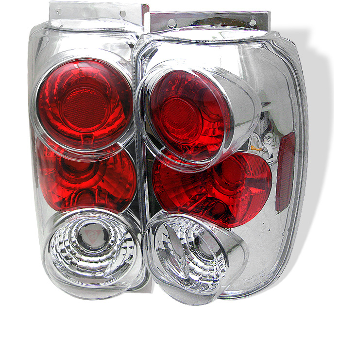 Ford Explorer 95-97 Euro Style Tail Lights - Chrome