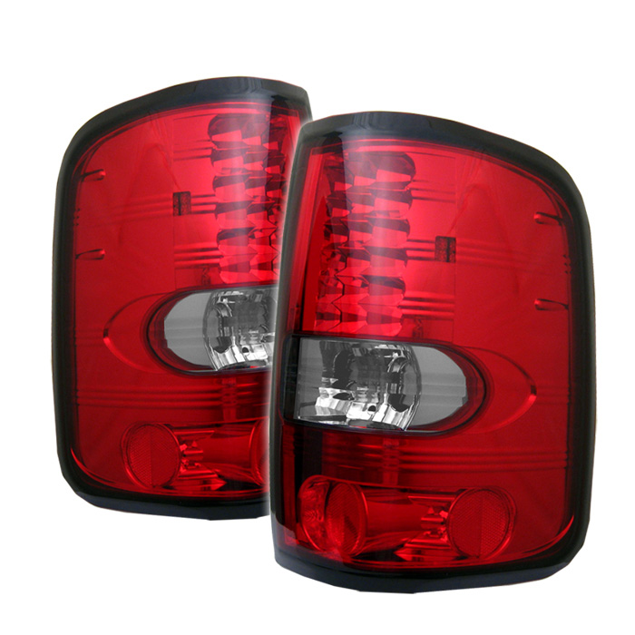 Ford F150 Styleside 04-08 (Not Fit Heritage & SVT) LED Tail Lights - Red Clear