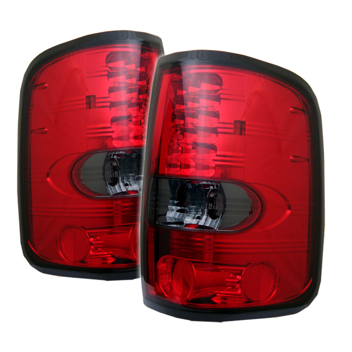 Ford F150 Styleside 04-08 (Not Fit Heritage & SVT) LED Tail Lights - Red Smoke