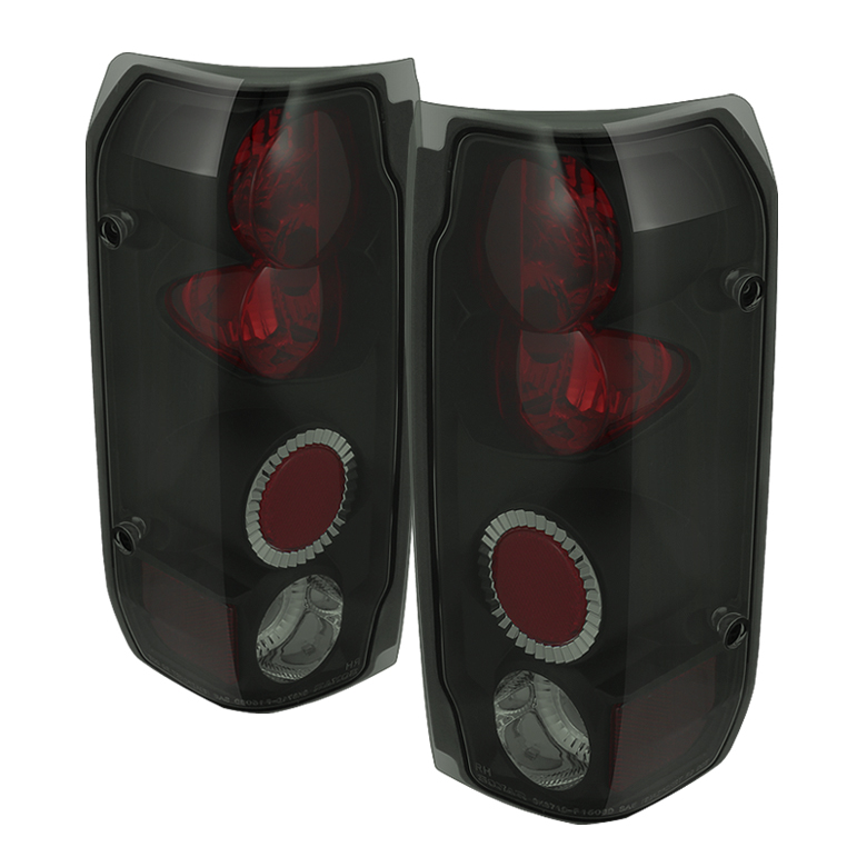 Ford F150 87-96 / Ford Bronco 88-96 Euro Style Tail Lights - Black Smoke