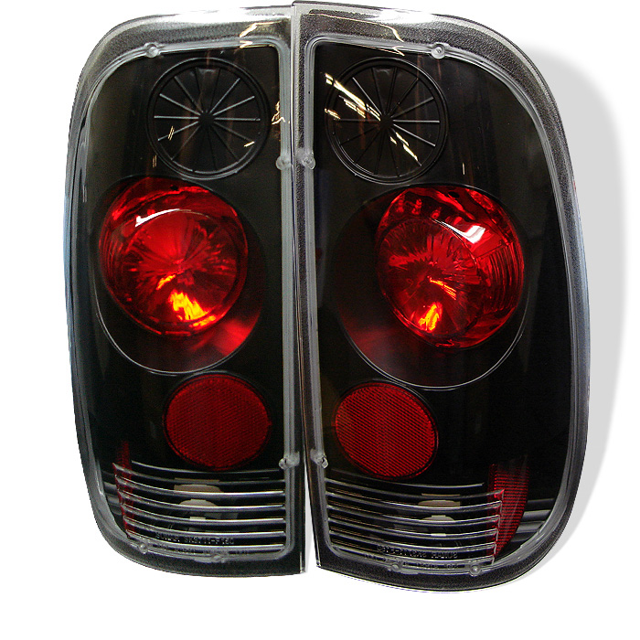 Ford F150 Styleside 97-03 / F250/350/450/550 Super Duty 99-07 Euro Style Tail Lights - Black