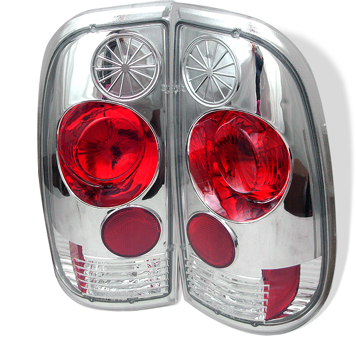 Ford F150 Styleside 97-03 / F250/350/450/550 Super Duty 99-07 Euro Style Tail Lights - Chrome