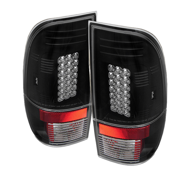 Ford F150 Styleside 97-03 / F250/350/450/550 Super Duty 99-07 LED Tail Lights - Black