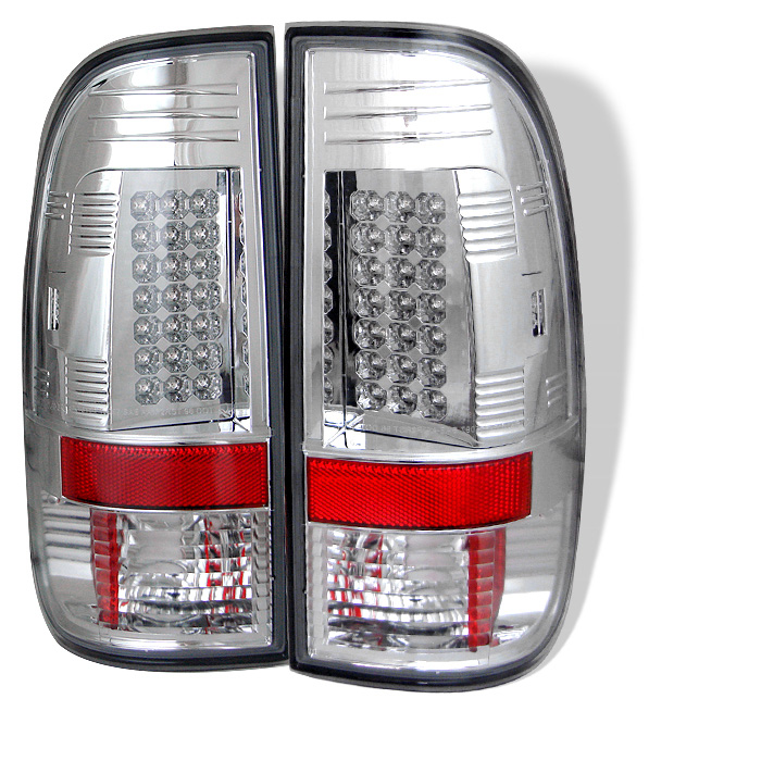 Ford F150 Styleside 97-03 / F250/350/450/550 Super Duty 99-07 LED Tail Lights - Chrome