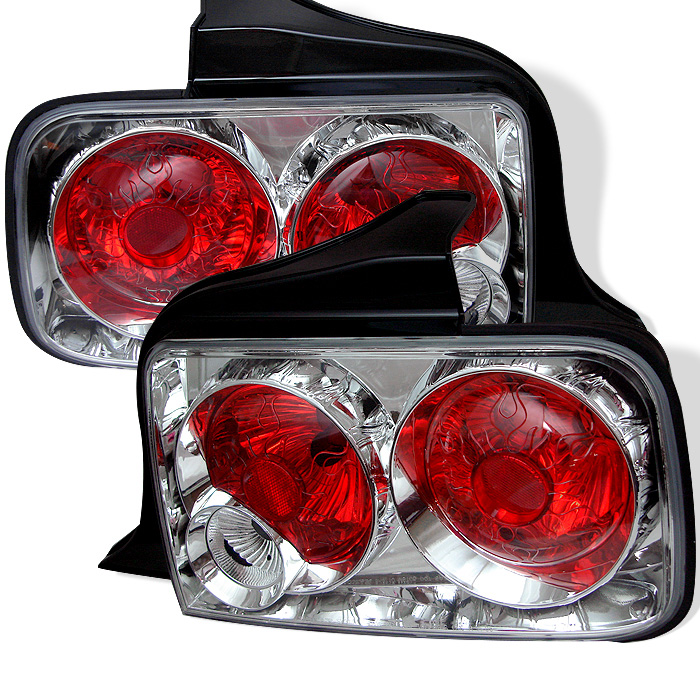 Ford Mustang 05-09 Euro Style Tail Lights - Chrome