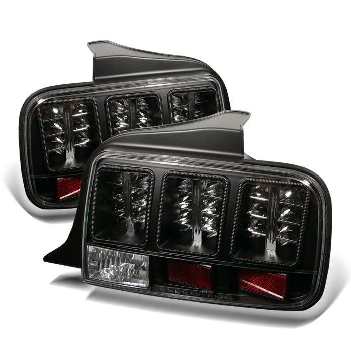 Ford Mustang 05-09 LED Tail Lights - Black