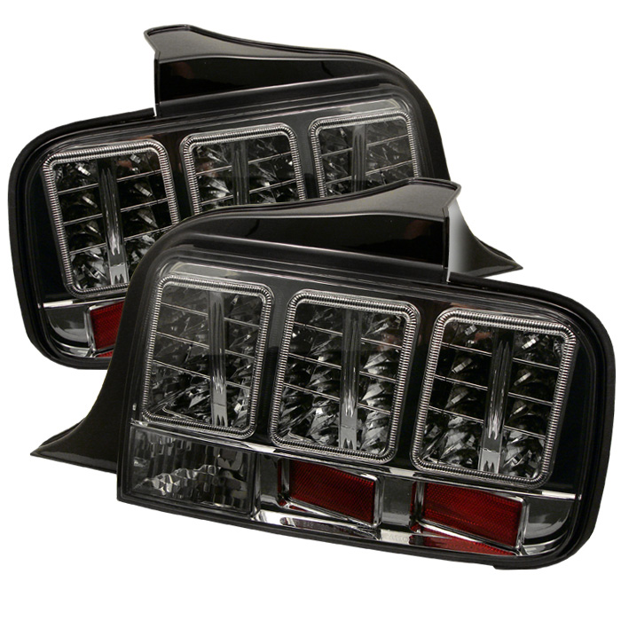 Ford Mustang 05-09 Euro Style LED Tail Lights - Smoke