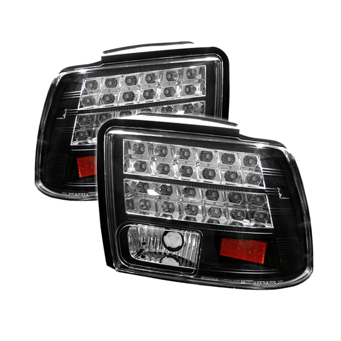 Ford Mustang 99-04 (will not fit the Cobra model) LED Tail Lights - Black