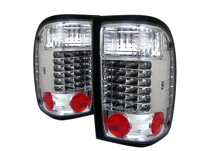 Ford Ranger 01-05 LED Tail Lights - Chrome