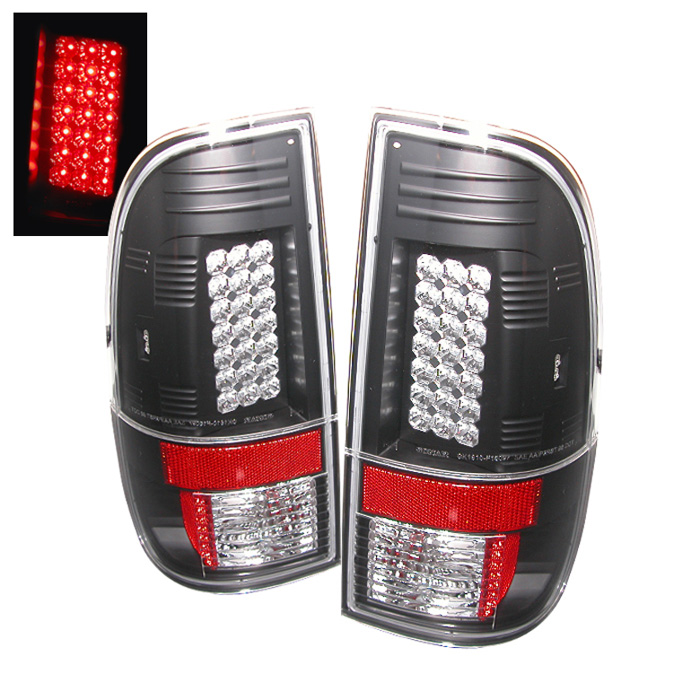 Ford Super Duty 08-15 LED Tail Lights - Black