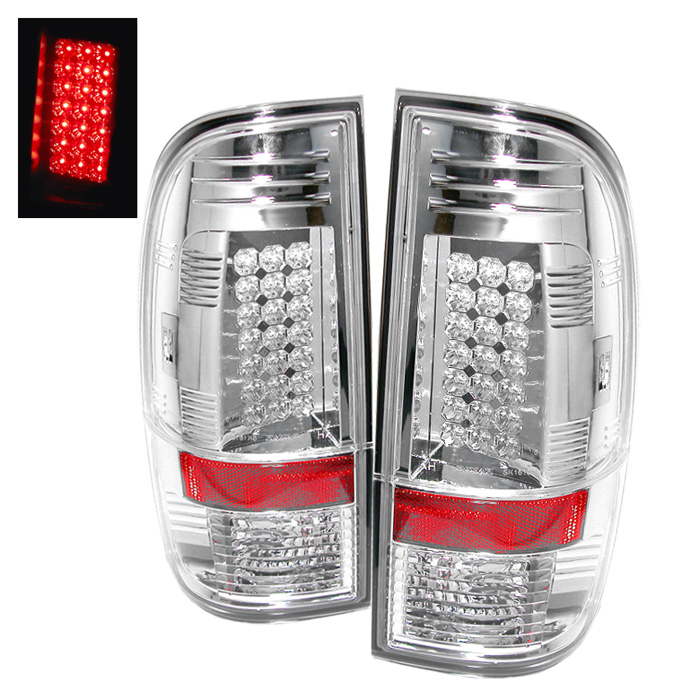 Ford Super Duty 08-15 LED Tail Lights - Chrome