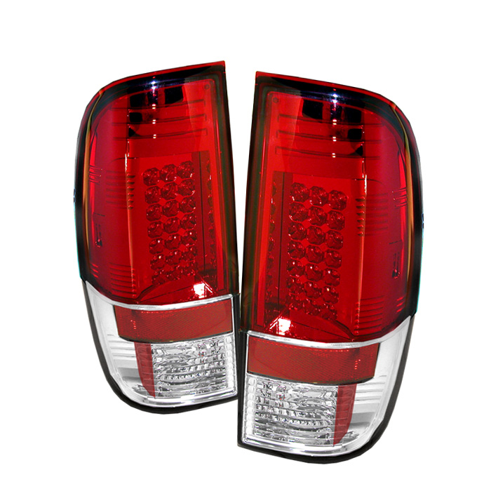 Ford Super Duty 08-15 LED Tail Lights - Red Clear