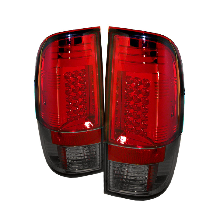 Ford Super Duty 08-15 LED Tail Lights - Red Smoke