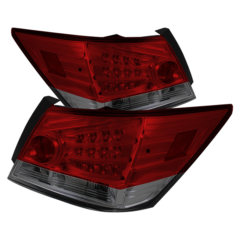 Honda Accord 08-12 4DR LED Tail Lights - Red Smoke