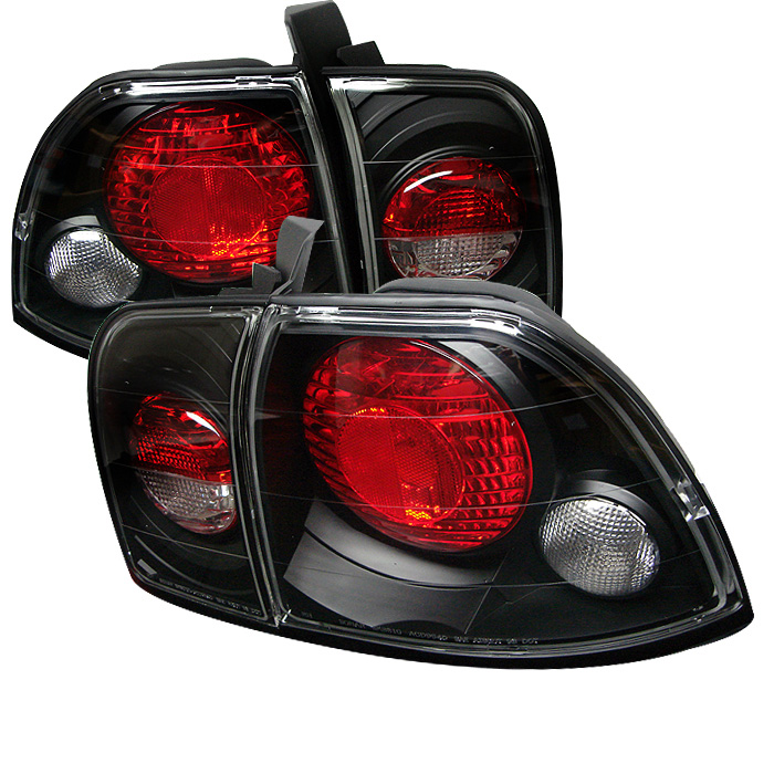 Honda Accord 96-97 Euro Style Tail Lights - Black