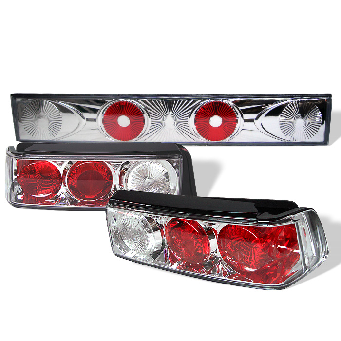 Honda Civic 88-91 3DR Euro Style Tail Lights - Chrome