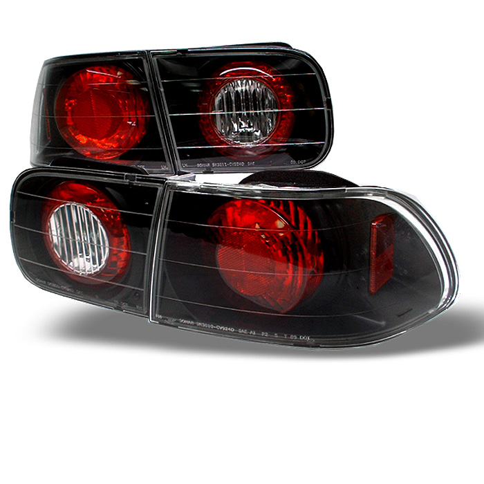 Honda Civic 92-95 2/4DR Euro Style Tail Lights - Black