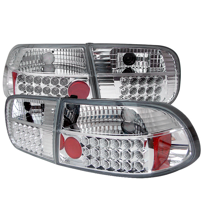 Honda Civic 92-95 2/4DR LED Tail Lights - Chrome