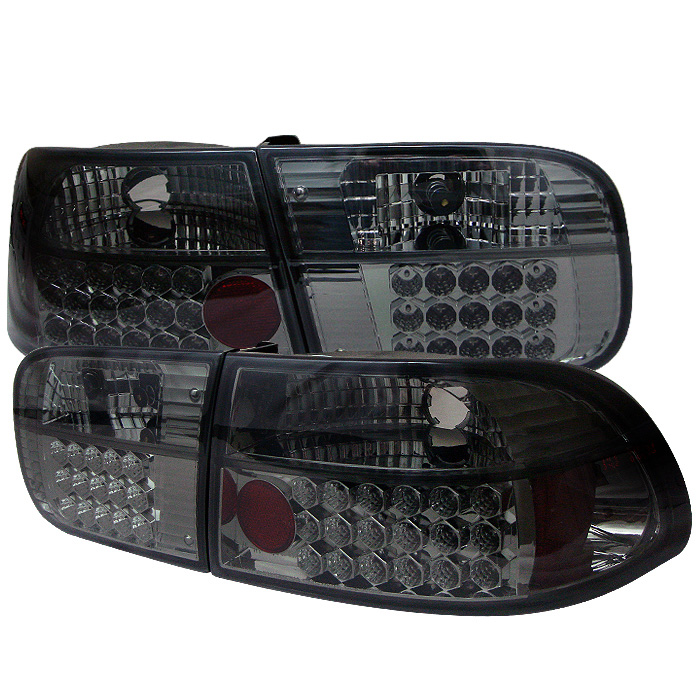 Honda Civic 92-95 2/4DR LED Tail Lights - Smoke