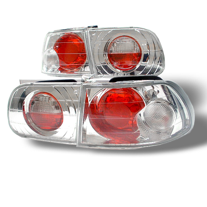 Honda Civic 92-95 3DR Euro Style Tail Lights - Chrome