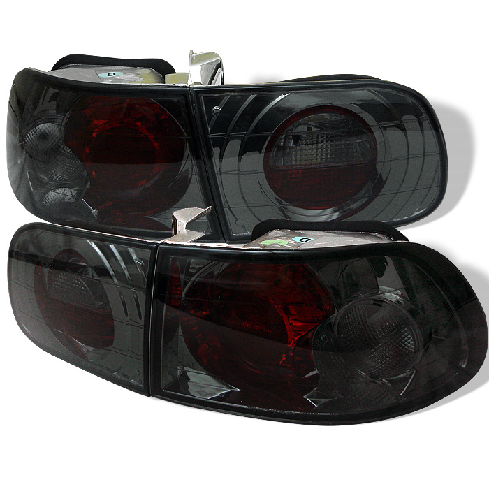 Honda Civic 92-95 3DR Euro Style Tail Lights - Smoke