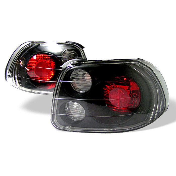 Honda Del Sol 93-97 Euro Style Tail Lights - Black