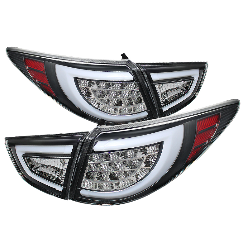 Hyundai Tucson 10-14 LED Tail Lights - Black