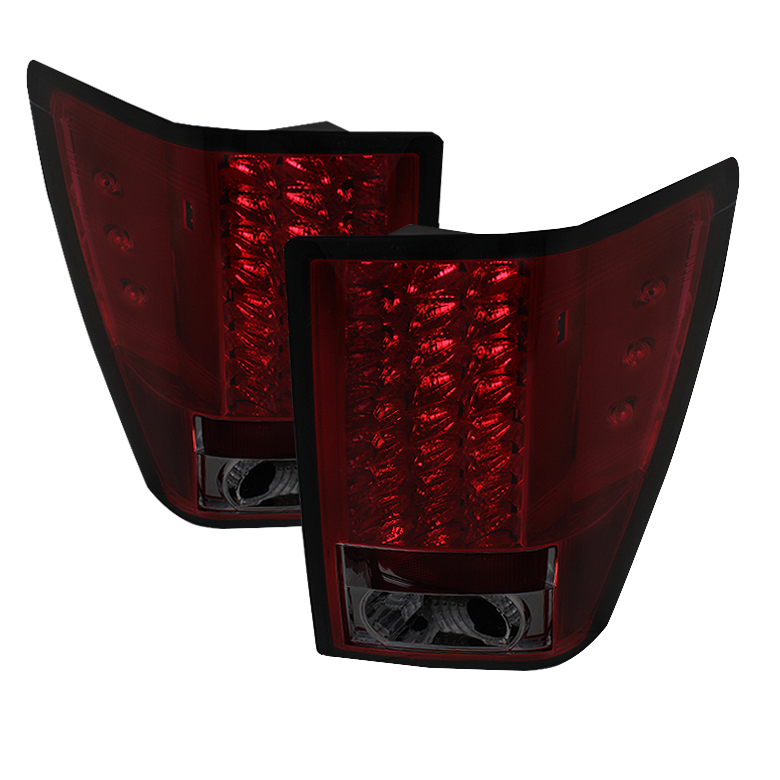 Jeep Grand Cherokee 07-10 LED Tail Lights - Red Smoke