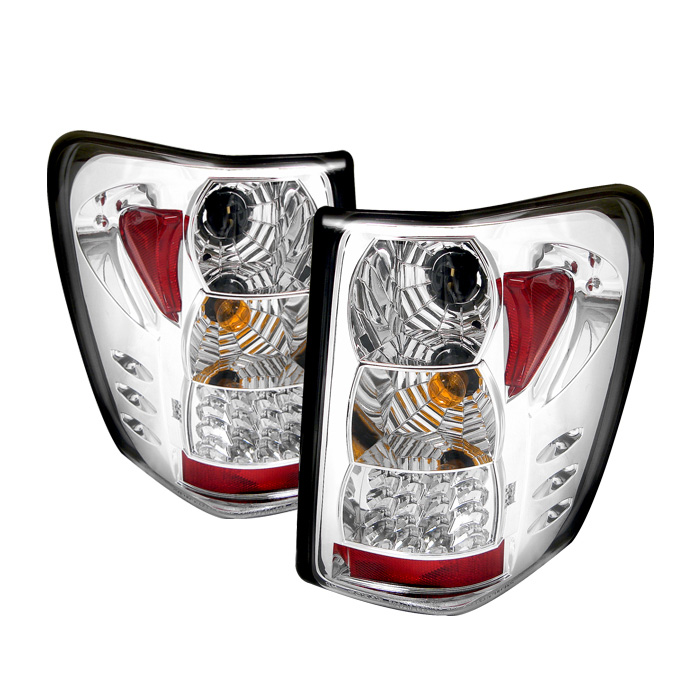 Jeep Grand Cherokee 99-04 LED Tail Lights Version 2 - Chrome