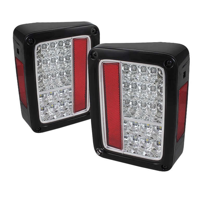 Jeep Wrangler 07-14 LED Tail Lights - Chrome