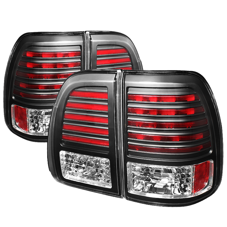 Lexus LX470 03-07 LED Tail Lights - Black