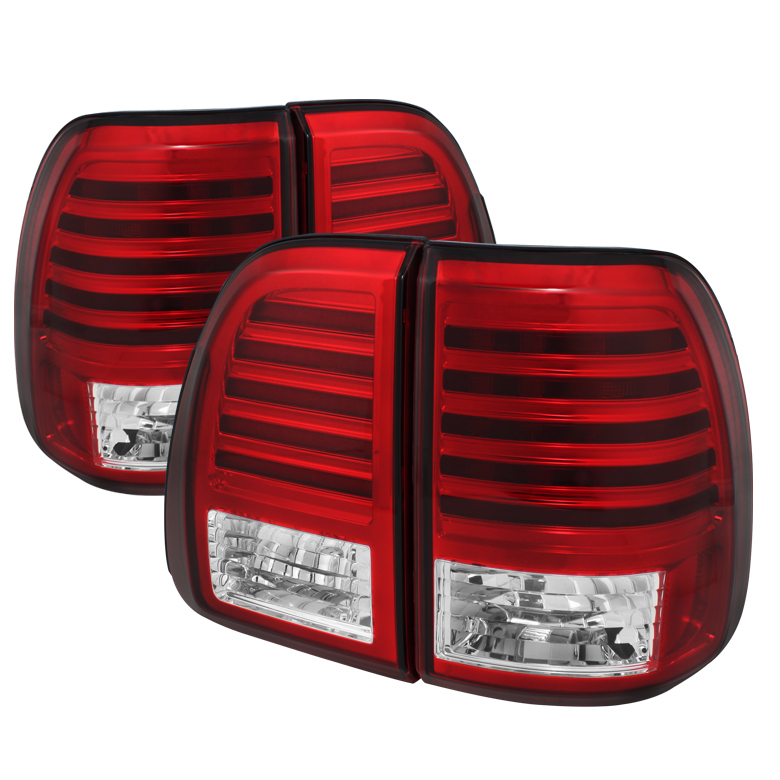 Lexus LX470 03-07 LED Tail Lights - Red Clear