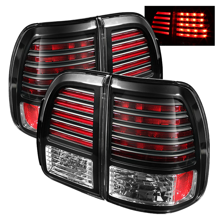 Lexus LX470 98-02 LED Tail Lights - Black